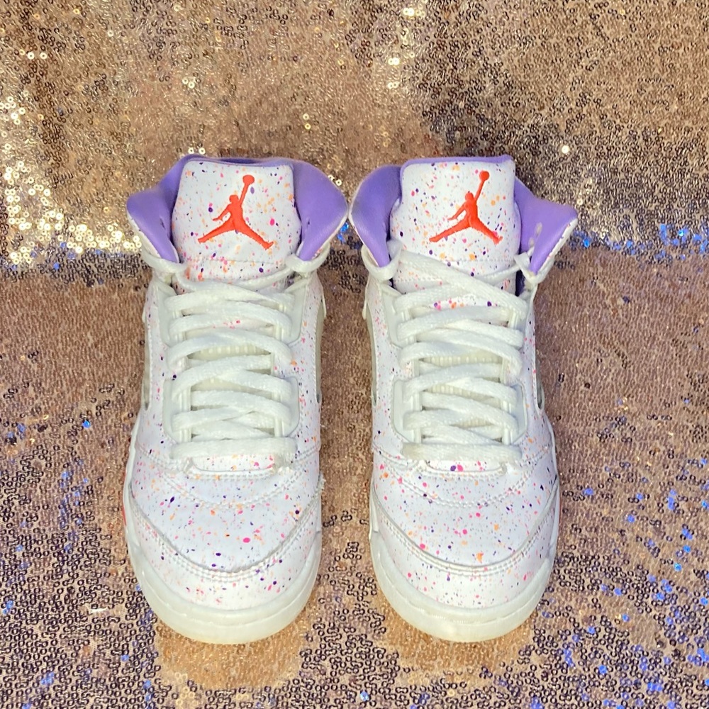 Girls Jordan 5s size 2